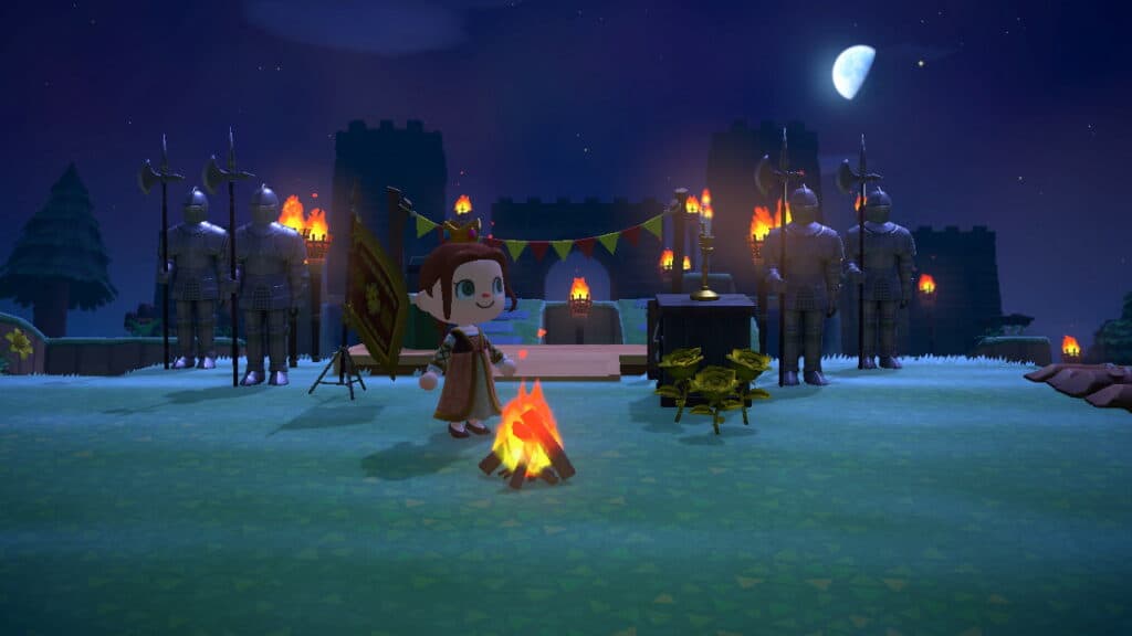 Medieval-themed campsite