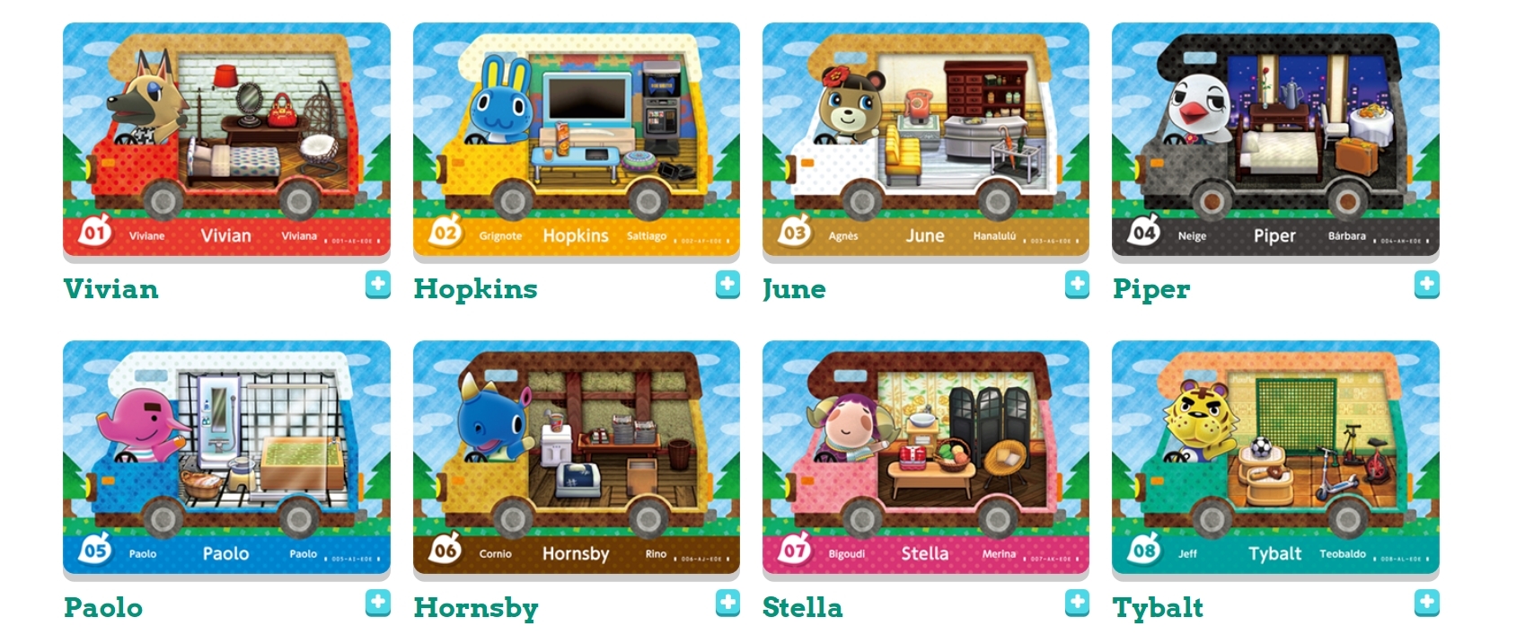 animal crossing amiibo cards