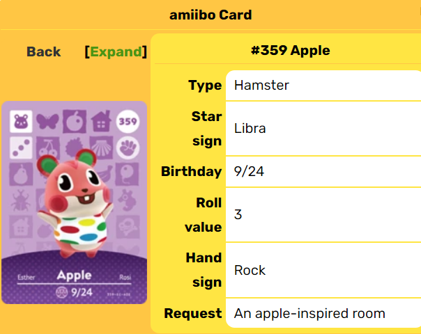 apple amiibo card