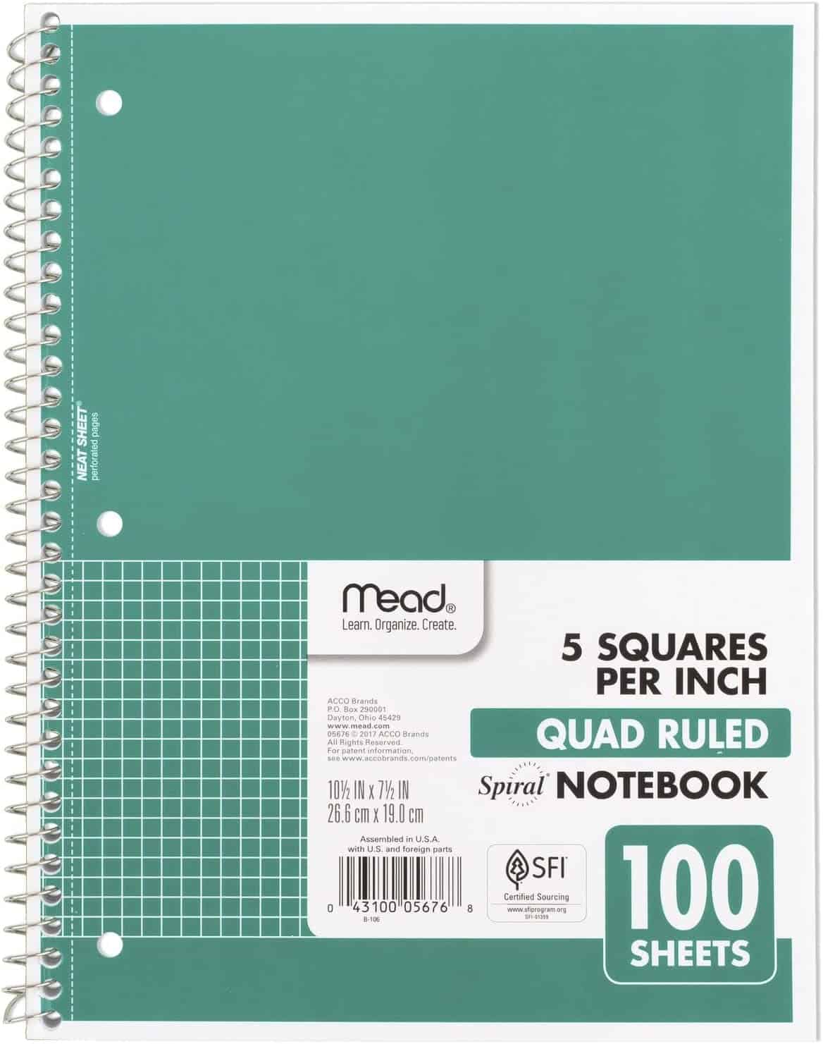 Mead Spiral Notebook