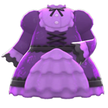 Purple ruffled