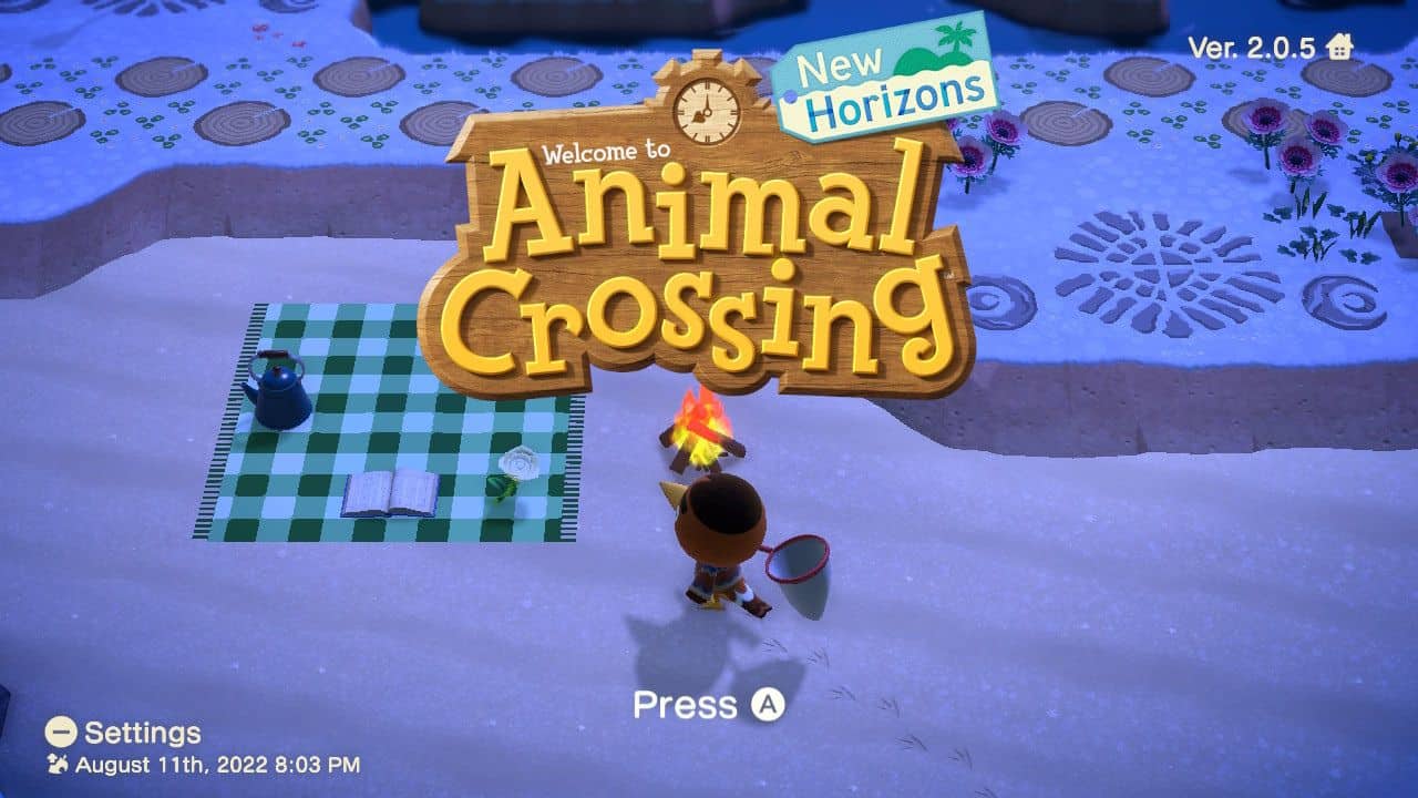 Animal Crossing New Horizons Backed up save Data Message